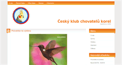 Desktop Screenshot of korela-klub.cz